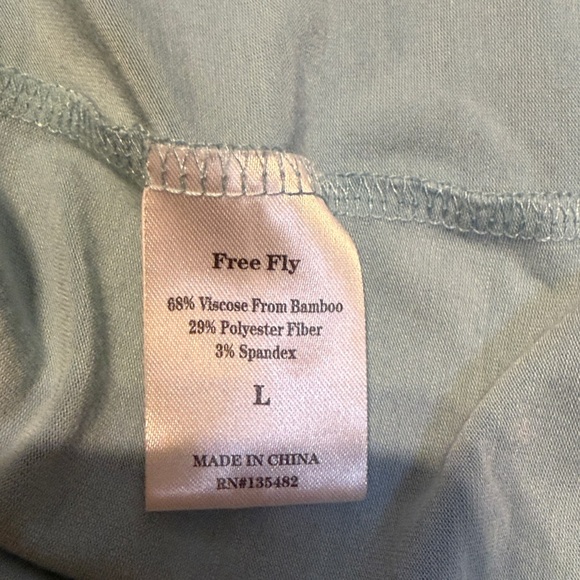 Free fly women’s large 12 14 pullover long sleeve Light Blue Quarter-Zip shirt - Picture 6 of 10